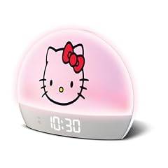 Hello Kitty Sunrise Alarm Clock Multicolor Lights, USB Charging, LED Display, and Snooze Function photo Hello Kitty Sunrise Alarm Clock Multicolor Lights, USB Charging, LED Display, and Snooze Function