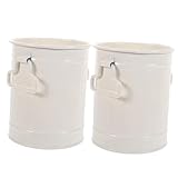 Gatuida 2stücke Metall Blumentopf Eisen Retro Pflanzgefäß Blumenvase Dekorative Vase Für Büro Balkon Wohnzimmer Blumenarrangements