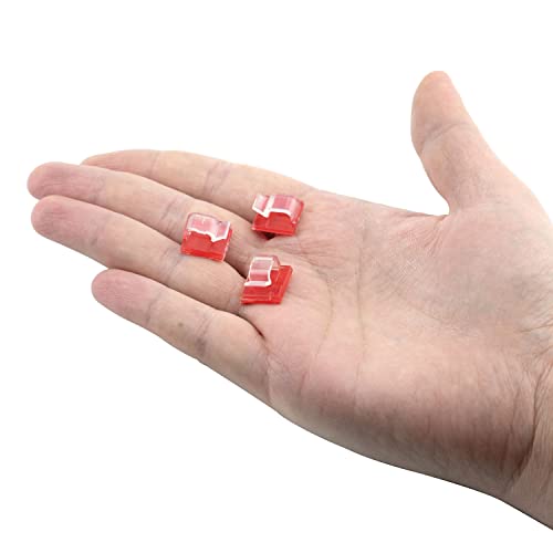 100 Piezas Clips para Cable Auto-adherentes Transparente Organizador de Cables Mini Clips para Oficina y Hogar miniatura 7