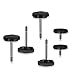 MSCRP 6Pcs Soft Top Window Frame Knob Door Surround Knobs Kits with Pin for 2007 to 2018 Jeep Wrangler JK 4-Door (2 Short and 4 Long)