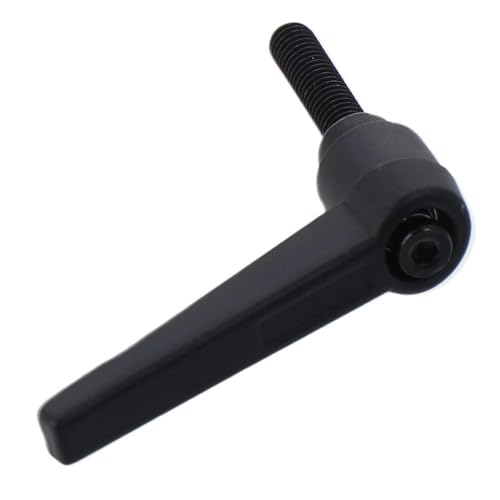 Image of 5pcs M6 x 25mm Handle Adjustable Clamping Lever Thread Push Button Ratchet Male Threaded Stud Knobs Rotating Screw Handles Quick Release Bolt