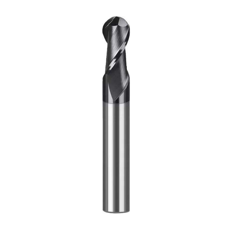 1 pz HRC70 55 65 2 taglienti fresa a testa sferica in metallo duro utensile for fresatura CNC R0.5 R1 .53 4 6 mm(HRC70,R4.0x8x100)