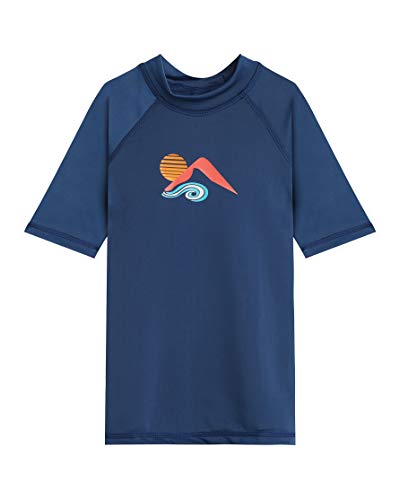 Image of Kanu Surf Girls' Karlie Rash Guard UPF 50+ Sun Protection Short Sleeve Swim Shirt
