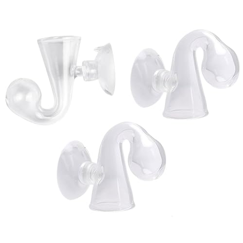 Roczential 3 個セット CO2濃度チェッカー ガラス製 CO2モニター ドロップチェッカー 吸盤付き 二酸化炭素 インジケーターテスター 草シリンダー アクアリウム モニター 水草水槽用 水質チェック