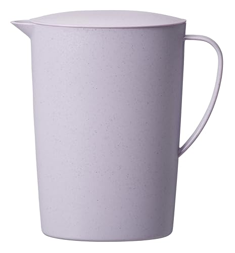 GastroMax Saftkrug mit Deckel 2 L BIO | Lavendel | Picknick, Camping, Grillen, für drinnen und draußen | Kühlschranktür Krug | Lebensmittelsicher und BPA-frei | Spülmaschinenfest | L22 x W11 x H24 cm