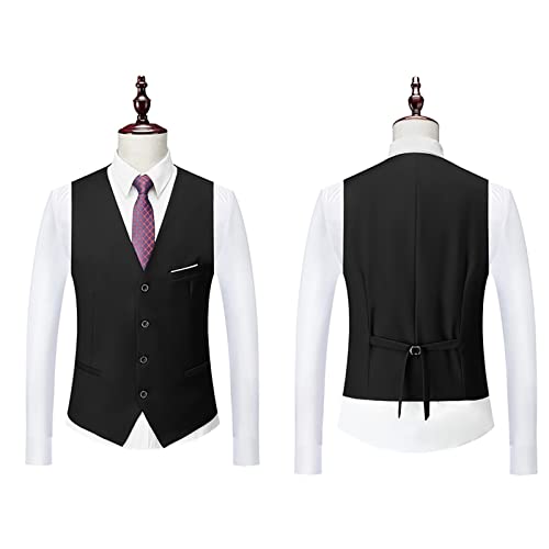 YHEGHT Terno masculino slim 3 peças, jaqueta de festa de casamento, colete e calça, 23 peças de pija