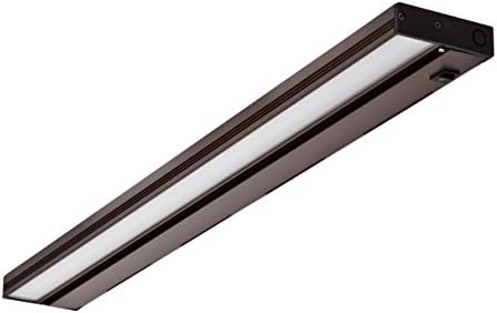 NICOR Lighting Linkable 30-Inch Slim Dimmable 2700K LED Under Cabinet Light Fixture, Oil-Rubbed Bronze (NUC-4-30-DM-L-OB)
