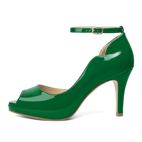 Image of AUMOTED High Heels Pumps Platforms Shoes for Party Daily 3.4 inch Dressy Pumps