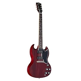 Gibson 1963 SG Special Lightning Bar Cherry Red #205183 – Guitare Électrique Personnalisée - Les Beatles, Paul McCartney, John Lennon, RIngo Starr, George Harrison