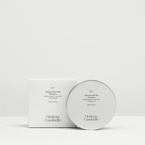 Modesta Cassinello- H07 Champú con Sal Marina - Con Sal Marina y Saccharide Isomerate - Champú Reparador para Cabellos Grasos y Teñidos- Tratamiento Semanal - 190 gr