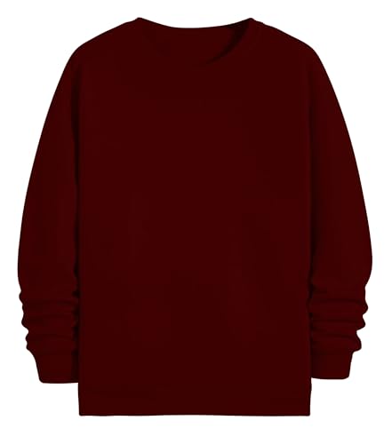 Image of THE BLAZZE Women's Fleece Stretchable Full Sleeves Sweatshirt Regular Fit Round Neck Casual Winterwear for Girls and Womens VBW5