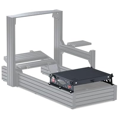 GT Omega PRIME Seat Adjustment Frame - Made of Thick Carbon Steel & Aluminium, 3-Point Angle and Height Adjustment, Easy to Install