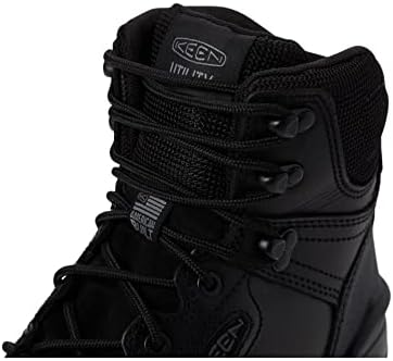KEEN Utility Men's Independence 6" Leather Waterproof Composite Toe Work Boots, Black/Black, 15 | Image 5