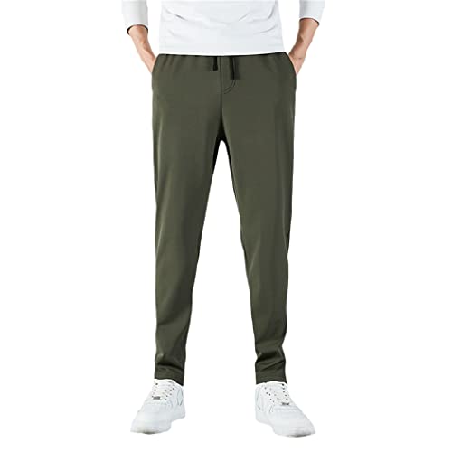 Pantalon de sport homme KEHAIOO coupe mince et stretch taille 34-37