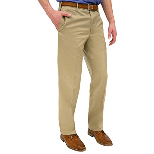 IZOD Men's Madison Chino Flat Front Slim Fit Pant