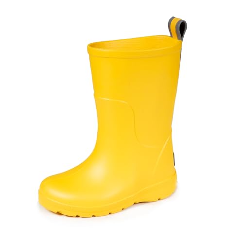 Isotoner Botas de Agua niño Mixto cómodas, duraderas y antibacterianas - Talla Mediana - Suela con tecnología everywear™