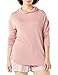 Amazon Essentials Women's Supersoft Terry Hoodie, Standard-Fit Long-Sleeve Pullover, Washed Pink, X-Small