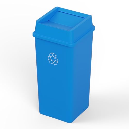 Regal Altair 50 Gallon Blue Square Commercial Trash Can