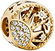 Pandora 925 Sterling Silver Pendant Diy Authentic Sterling Silver Beads Sun Openwork Charms fit Original Pandora Bracelets Women Jewelry Mmingyu