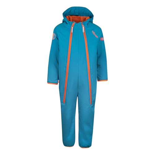 Trollkids Kids Nordkapp Overall 86, deep lagoon/cinnamon