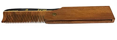 Peines de madera G.B.S para barba y cabello, pack 2 miniatura 3