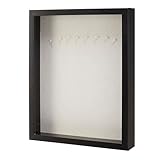 Amazon Basics Rectangular Wooden Shadow Box/Picture Frame, 28 cm x 35.5 cm, Black