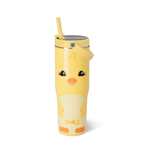 Swig Life 30oz Leakproof To-Go Tumbler with Handle, Spring Chick