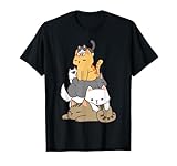 Pile of Kitty Cats Funny Cute Cat Lover Gift T-Shirt