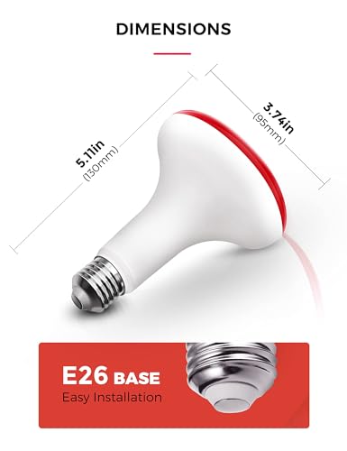 Image of L LOHAS LED Christmas Flood Light Bulbs, 11Watt Colored Can Light Bulbs E26