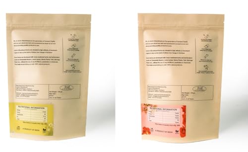 Image of Jaivik Uttarakhand - Chamomile Flowers, Rose Petals (100g Each), Unique Blend Crafted Loose Leaf Tea for Chai Lovers Across India, Combo (Pack of 2)
