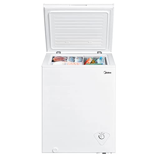 Midea Mrc04M3Aww, White 3.5 Cu. Ft. Mini Freezer, Cubic Feet & Camco 42114 Thermometer - Refrigerator/Freezer/Dry Storage #TOP3