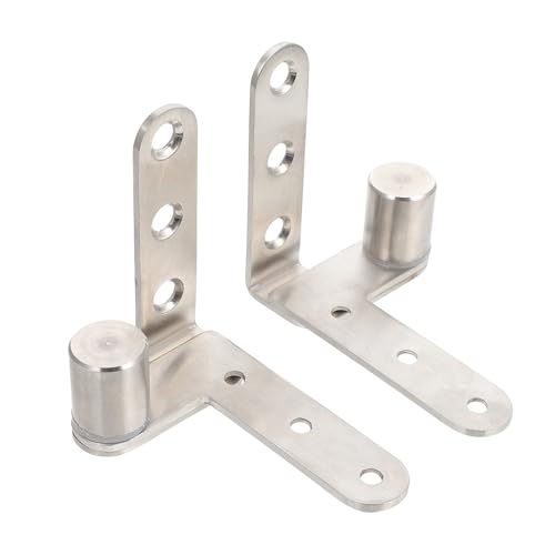 PAMINGONO 2pcs Stainless Steel Invisible Door Hinges Hidden Pivot Window and Cabinet Butt Hinges Heavy Duty Metal Hardware for Home and Industrial Use