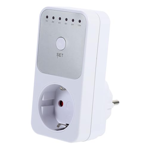 UKCOCO Zócalo De Regresiva Temporizador Mecánico Apagado Automático para Enchufe De Ahorro para Uso Cocina o Oficina