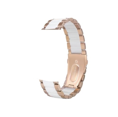 [PLYYQZM] �ɍ��� Fit bit Versa 4 3 2/sense/Sense2 �o���h �X�e�����X�X�`�[�� ���^���X�g���b�v �X�N���[���ی�P�[�X�t���ɓK��(Rose gold+white,Versa2)