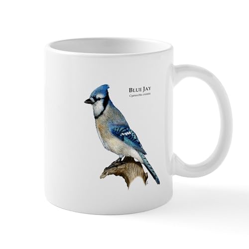 Taza de cerámica 11 oz CafePress Blue Jay miniatura 1