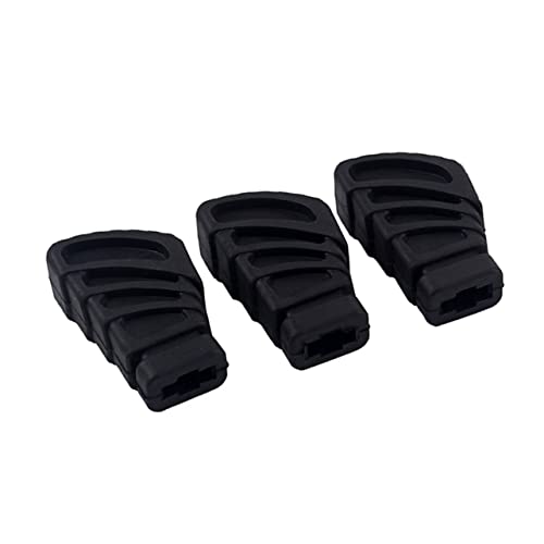 Mikinona 6pcs Drum Rubber Feet para Soporte de Platillo Partes de Percusión Aumenta Estabilidad y Fricción Compatible con Soportes Simples y Dobles Negro miniatura 3