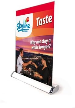 Sign Talk Table Counter Top Retractable Banner (24 Pack Double Sided)