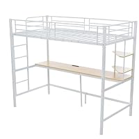 Amazon｜OSJ ロフトベッド システムベッド シングル デスク付き 収納