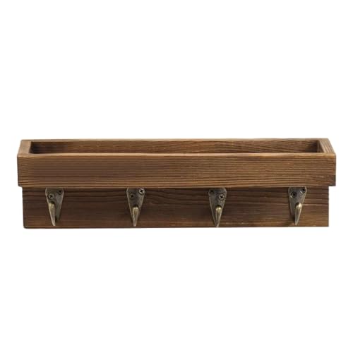 Estantes flotantes genéricos | Decoración del hogar para la exhibición, soporte de montaje en pared con ganchos para llaves, para dormitorio, cocina, cuarto de baño, entrada pasillo oficina