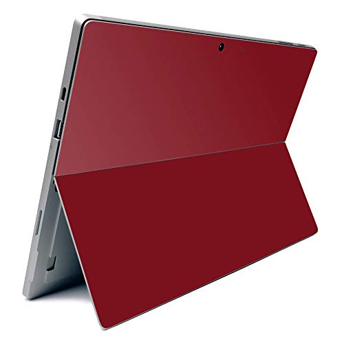 Image of MightySkins Carbon Fiber Skin for Microsoft Surface Pro 7 - Solid Burgundy | Textured Carbon Fiber Finish | Easy to Apply, Remove, and Change Styles | Made in The USA (CF-MISURPR7-Solid Burgundy)