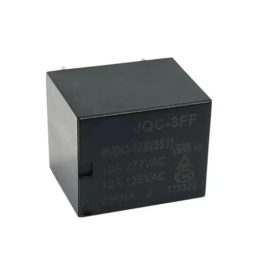 Relé JQC-3FF-024-1HS de 24VDC mini para placa de circuito impreso PCB 3