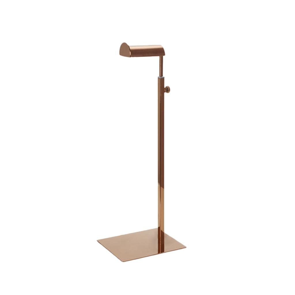NIVAA Metal Purse Display Stand Adjustable Handbag Rack Holder Mirror Rose Gold-image-21