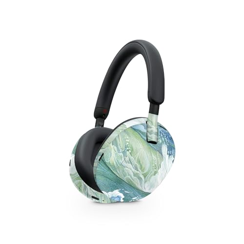 Image of MightySkins Glossy Glitter Skin Compatible with Sony WH-1000XM5 Headphones - Cyclone Wave | Protective, Durable High-Gloss Glitter Finish | Easy to Apply