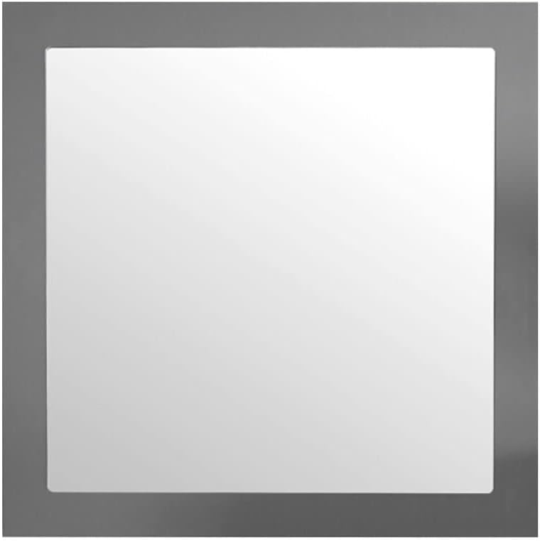 Miseno MM-ORB30 30" W x 30" H Square Framed Bathroom Wall Mirror - Gray
