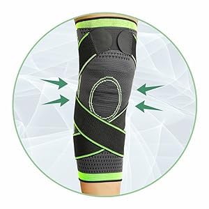 Image of Dyna Pro Knee Cap | Adjustable Strap For Custom Fit | Compression Knee Support | Injury Prevention, Recovery, Pain Relief, Gym, Crossfit, Meniscus Tear, ACL /PCL, Arthritis | Suitable for Men & Women | | X Large (1 PAIR) | Green