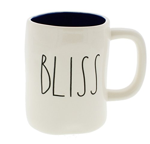 Rae Dunn by Magenta BLISS Ceramic LL Coffee Mug Navy Interior