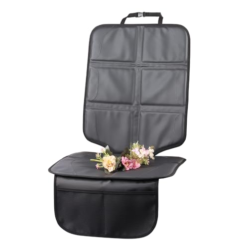 Image of pefirst Car Seat Protector,Extra Thick Car Seat Covers Non-Slip Waterproof Mat Pad Leaving No Imprints Marks for Child Baby Pet Truck SUV Automobile (Black-A)