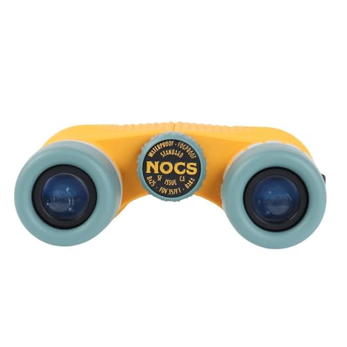 Image of Nocs Provisions Standard Issue 8x25 Waterproof Binoculars | Lightweight, Compact, 8X Magnification, Wide View, Multi-Coated Lenses for Bird Watching, Hiking, and Outdoor Activities - Canary (Yellow)