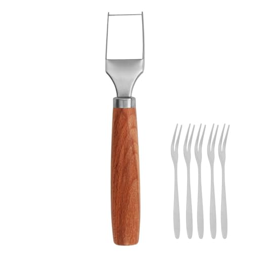 Mimoqk Rebanadora de sandía, Cuber de sandía | Cortador de molino de sandía con 5 tenedores de grado alimenticio,Herramienta ergonómica de cortadora de frutas de molino de viento de grado alimenticio