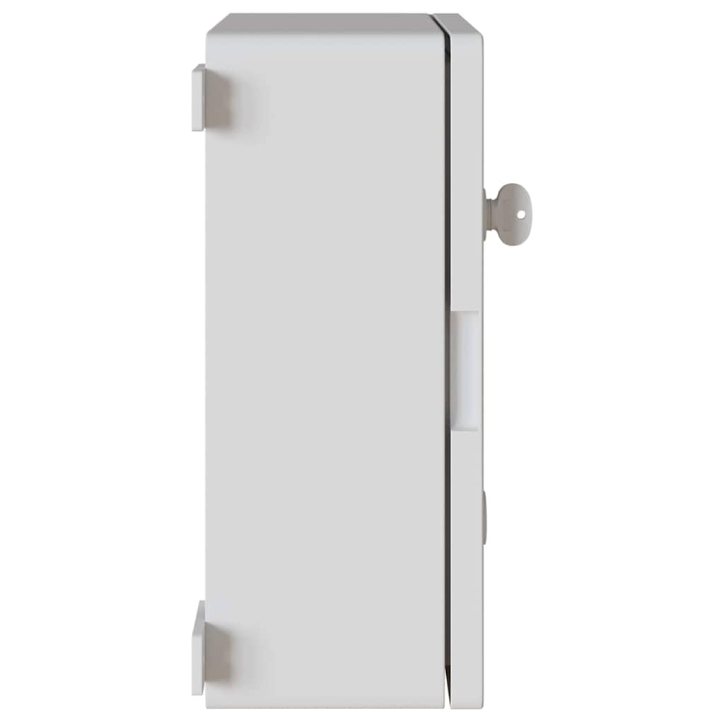 Mangloder Steuerungsschrank Grau aus ABS Kunststoff 37 x 19,5 x 40 cm für Elektroinstallation, Schaltschrank, Sicherungskasten, Verteilerdose, Feuchtraum, Wandmontage innen außen